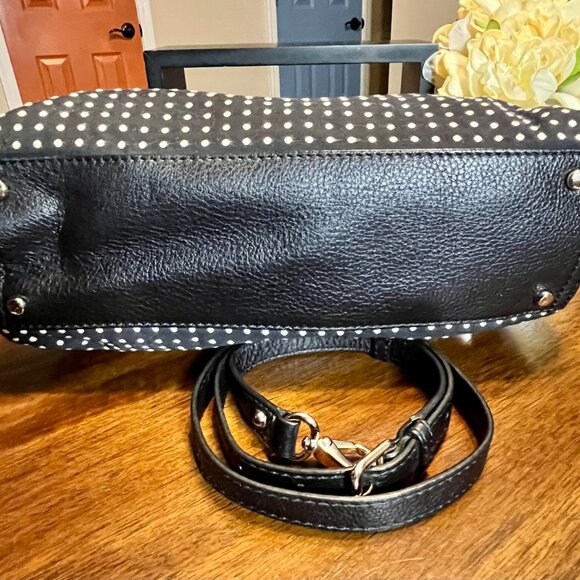Kate Spade Cobble Hill Little Minka Dot Black Leather Convertible Crossbody Bag - Picture 7 of 14